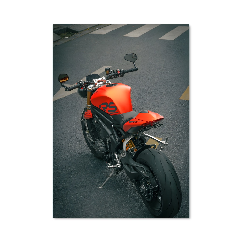 Poster moto Speed Triple RS raffiné